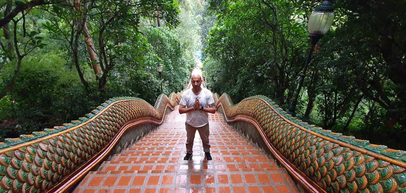 Lak Loi - Thailand Buddhist Temple Steps